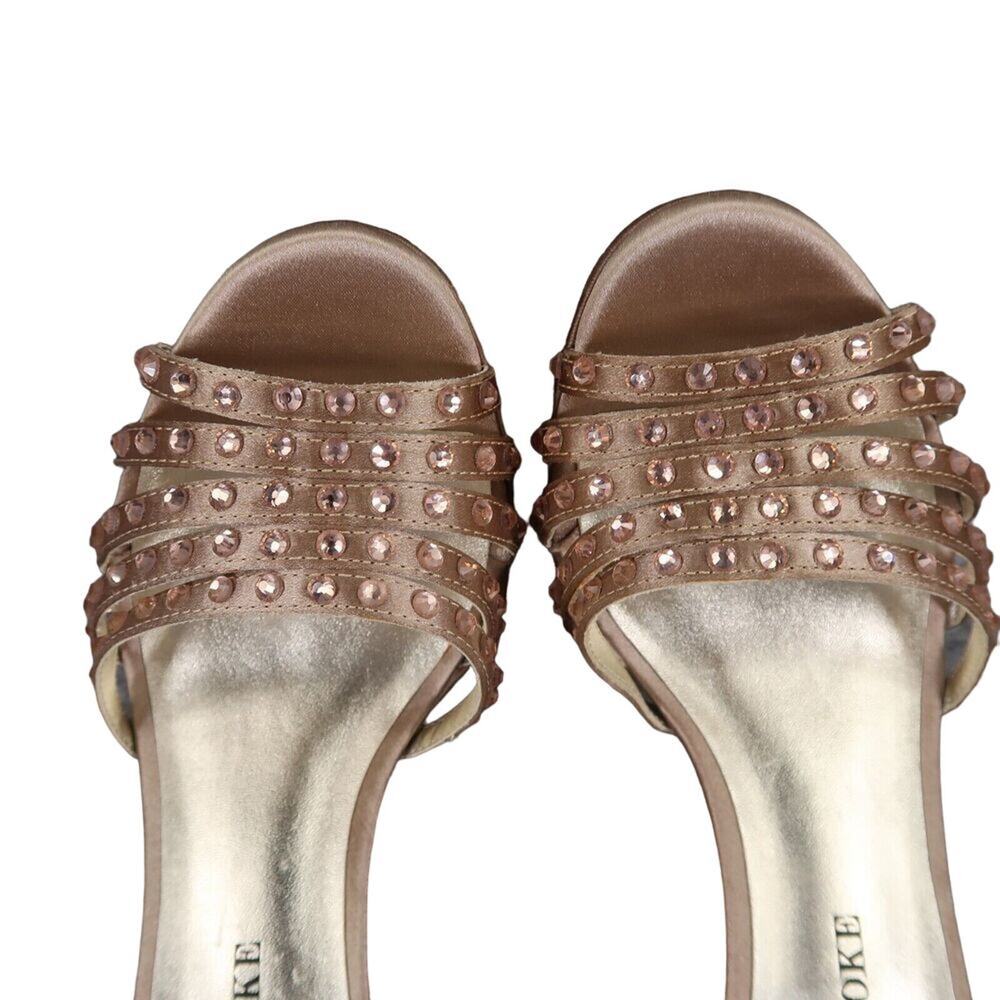 Audrey Brooke Shoes Women 7.5 Pump Stiletto Sandal Platform Formal Event Wedding - Picture 10 of 16